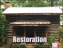 Historic Log Cabin Restoration  Petersburg, Virginia